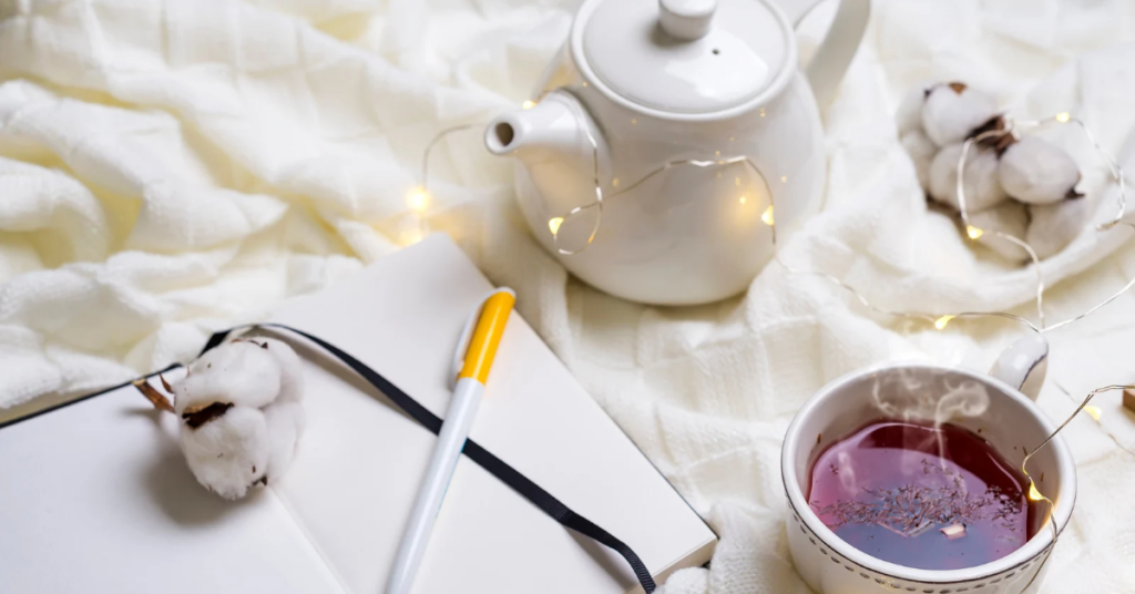 Self-reflection journal with prompts for women redefining success with peace and purpose.
