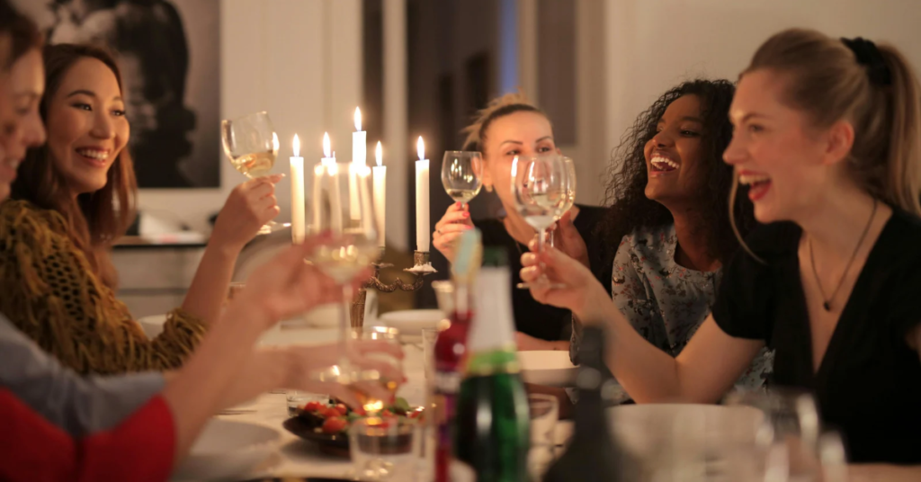 Supportive community: women sharing their experiences and supporting each other during midlife awakening