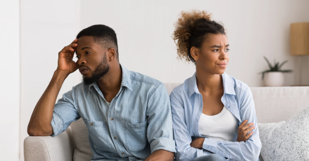 Husband and wife facing decision-making struggles due to opposite personalities
