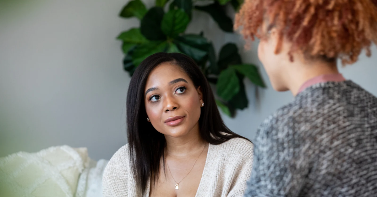 Life coaching session focused on rebuilding confidence and self-worth in women
